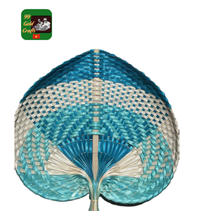 Abanico de mano de bambú plegable ecológico impreso personalizado, estilo de arte popular para eventos, regalos y promociones - Product Image 5