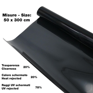 Film pour fenêtre noir moyen 50X300 cm - Product Image 1
