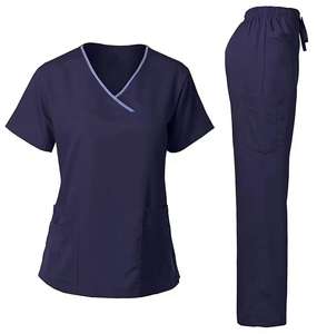 Uniformes de gommage médicaux femmes gommage infirmière uniforme haut pour hôpital OEM Service gommage infirmière - Product Image 1