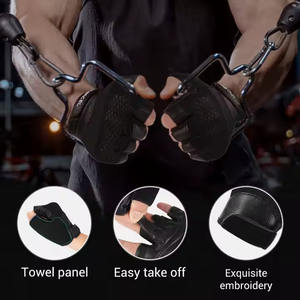 Venta al por mayor personalizado medio dedo deportes gimnasio guantes estilo caliente para hombres y mujeres antideslizante Fitness ciclismo guantes - Product Image 5