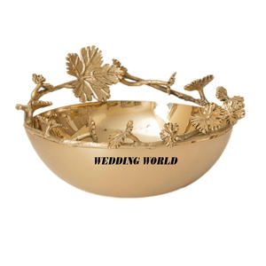 Bol à chocolat martelé en métal avec support, finition noire et argentée, bol à bonbons décoratif design, nouveau - Product Image 4