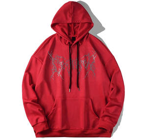 Sweat à capuche personnalisé High Street Vintage délavé à l'acide Streetwear Taille et couleurs personnalisées Sweats à capuche délavés par teinture pour hommes - Product Image 4