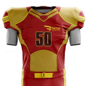 Offre Spéciale uniformes de football américain conçus sur mesure de haute qualité tissu doux dessus de chemise respirant couleurs personnalisées Logo meilleur - Product Image 3