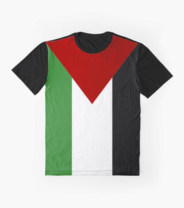 T-shirts col rond Palestine pour hommes et femmes 100% coton T-shirts populaires surdimensionnés à manches courtes personnalisables - Product Image 1