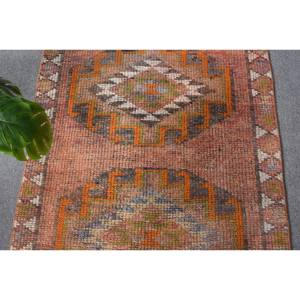 พรมตุรกีสีส้มเบจแนววินเทจ29 x 11.7ft ผืนใหญ่แบบคลาสสิกงานเย็บปะทรงสี่เหลี่ยมผืนผ้าน้ำยางขนสัตว์สำหรับห้องวัยรุ่น - Product Image 5