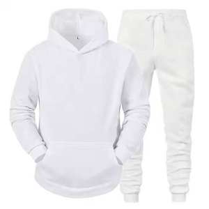 Wholesale Custom Men's Sportswear Breathable Cotton <b>Polyester</b> <b>Tracksuit</b> with Oversized Hoodie Baggy Pants Winter Sweatsuits Set - Product Image 3