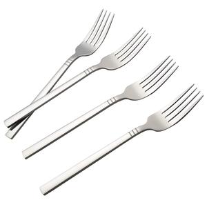 Fourchette en acier inoxydable 304 poli, pour servir des fruits, fabrication artisanale, fourchette en métal pour desserts, logo personnalisé - Product Image 6