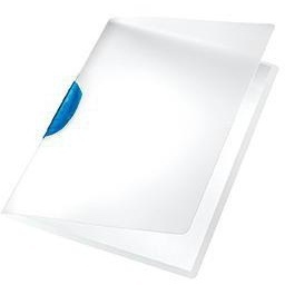 Leitz ColorClip DIN <b>A4</b> Polypropylene Clip <b>Folder</b> Translucent Back Cover and Blue Clip with Stylish Color Scheme - Product Image 1