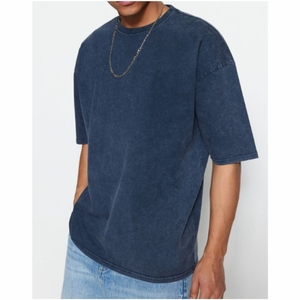 T-shirt formel en maille pour homme avec logo personnalisé, coupe décontractée, épaules tombantes, respirant - Product Image 2