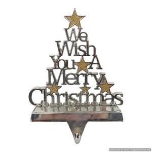 Accesorio de decoración de Navidad de gran venta, soporte de calcetín de Metal de la mejor calidad, diseño antiguo, soporte de calcetín decorativo para el hogar - Product Image 2