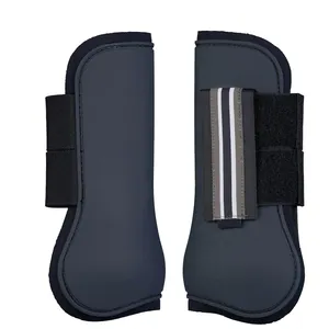 Botas de proteção para pernas de cavalo, conjunto de quatro botas de malha para corrida de cavalos, proteção para pernas e pés, atacado