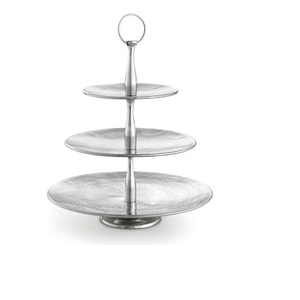 Soporte para Pastel de Alta Calidad para Decoración de Mesa de Fiesta de Cumpleaños, Acabado Niquelado, Soporte para Pastel Multifuncional, Bandeja para Servir Pastel - Product Image 3