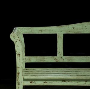 Banc d'accoudoir de patio de jardin en bois vert pour la maison hôtel jardin extérieur parc sièges banc de patio mobilier extérieur et intérieur - Product Image 2