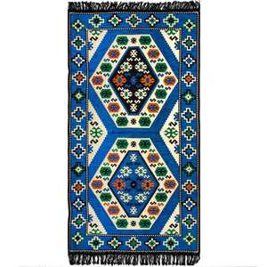 Tapis mural oriental persan Kilim, décoration ethnique arabe pour la maison, lavable, 90*60cm, poids 650g - Product Image 1