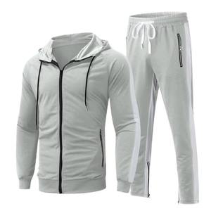 Conjuntos Deportivos de Secado Rápido para Correr, Ropa Deportiva para Gimnasio, Chaqueta Cortavientos, Chándal de Dos Piezas para Hombre - Product Image 1