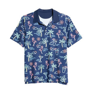 Polo à manches courtes pour hommes, couleur contrastée, nouveaux vêtements d'été, streetwear, polos de mode décontractés - Product Image 3