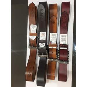 Ceinture carrée vintage en cuir de buffle véritable personnalisable, écologique, à boucle en acier massif pour homme, vente chaude - Product Image 4