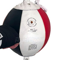 INDUSTRIES ROBUST RI-DEB-903 Double extrémité Punching Ball Sac de boxe en cuir PU Utilisation gonflable au sol/plafond