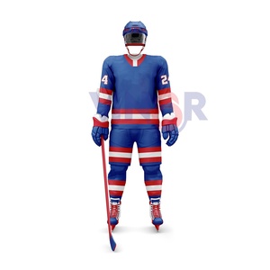 Wholesale High Quality New Adults Wear Comfortable Ice Hockey Uniform Digital Print 100% Polyester Quick Dry Ice Hockey Uniform - Product Image 1