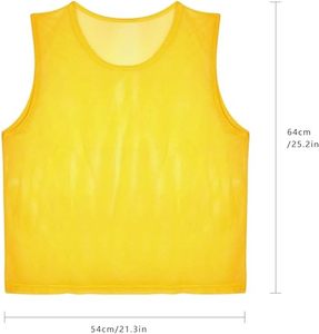 Chaleco de fútbol de secado rápido para jóvenes Pinnies transpirables hechos a medida Precio de desgaste de fútbol estándar internacional de alta calidad - Product Image 4