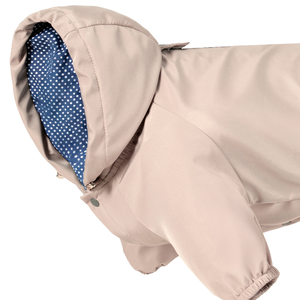 แจ็กเก็ตกันฝนสำหรับสัตว์เลี้ยงเสื้อคลุมกันฝนสำหรับสุนัขสำหรับทุกช่วงฤดูร้อนฤดูใบไม้ผลิสีทึบแบบกำหนดเองได้ - Product Image 5