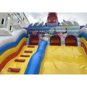 Tobogán Inflable Comercial de 8x5x7m con Forma de Tiburón, Castillo Hinchable de PVC Resistente para Exteriores, Parque de Diversiones - Product Image 5