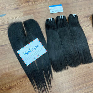 TOP DE HAUTE QUALITÉ!! 100% trame vietnamienne Extensions de cheveux humains vierge crue Double dessiné Remy os trame droite Extensions de cheveux - Product Image 5