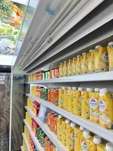 Réfrigérateur commercial de supermarché d'<span class=keywords><strong>occasion</strong></span> Rideau d'air à distance Réfrigérateur vertical Multidecks - Product Image 3