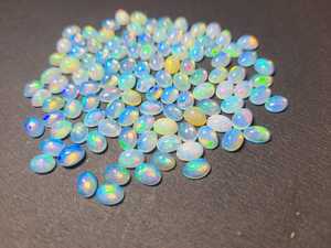 Cabochon d'opale éthiopienne de haute qualité pierres précieuses blanches naturelles taille calibrée certificat IGI traité thermiquement pour la fabrication de bijoux - Product Image 2