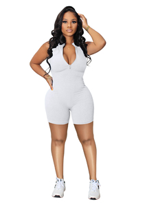 Combinaison sexy pour femme, sans manches, contrôle du ventre, vêtements de sport sans couture, bodycon de haute qualité, décontracté, en lycra - Product Image 3