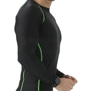 Quick Dry Activewear Shirt Manufacturer Blank Gym Fitness Sport Compression Full Sleeves Shirts - Product Image 4