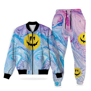 Survêtements de streetwear de haute qualité, hiver, solides, entièrement sublimés, personnalisés, 100% polyester, polaire, élastique, unisexe - Product Image 4