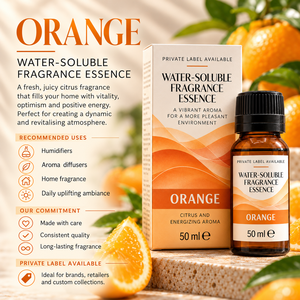 Essenza all'arancia idrosolubile OEM 50ml |   Fragranza per umidificatore al profumo di agrumi e frutta |   Marchio Privato Spagna - Product Image 2