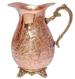 Engraving Design Copper Water Jug Water <b>Pitcher</b> for Hotel Restaurant Home Kitchenware Dining Table Water Serving Jugs - Product Image 1