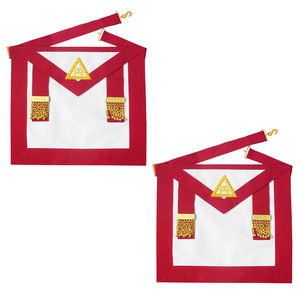 Bajo MOQ Masonic Regalia Delantal Alta calidad Irish Royal Arch Companion Delantal de piel de cordero para la venta - Product Image 6