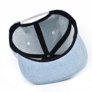 Hot Sale Cotton Unstructured 6 Panel Cap Embroidery Logo Snapback Baseball <b>Hats</b> for Men and Women Demin Jeans <b>Hat</b> - Product Image 6