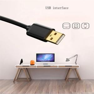 Lampe au sel de l'Himalaya avec socle en bois sculpté USB avec 7 couleurs Lampe de table de nuit d'intérieur Technique sculptée Éclairage de chevet pour la santé - Product Image 5