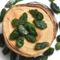 10 Pièces de Tourmaline Verte Naturelle de Haute Qualité, Pierre Brute 16-20 MM, Effet Optique Étoilé Taillé à la Main, pour Fabrication de Bijoux et Pendentifs