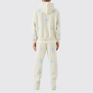 ชุดวอร์มผู้ชายผ้าฝ้ายสตรีทแวร์แบบมีฮู้ดสั่งทำขายส่ง ไซส์ใหญ่ ชุดลำลองฤดูหนาว ลายเรียบ - Product Image 2