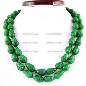El mejor y más vendido producto de collar de alta declaración para mujer, joyería Funky, collar de piedras caídas de rubí de resina a precios bajos - Product Image 6