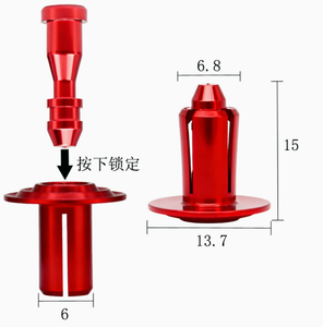 New High Quality Aluminum Rivet-Style Yamaha Body Alloy <b>Clips</b> for Motorcycles-Modification Replacement Decorative Screw <b>Clips</b> - Product Image 2