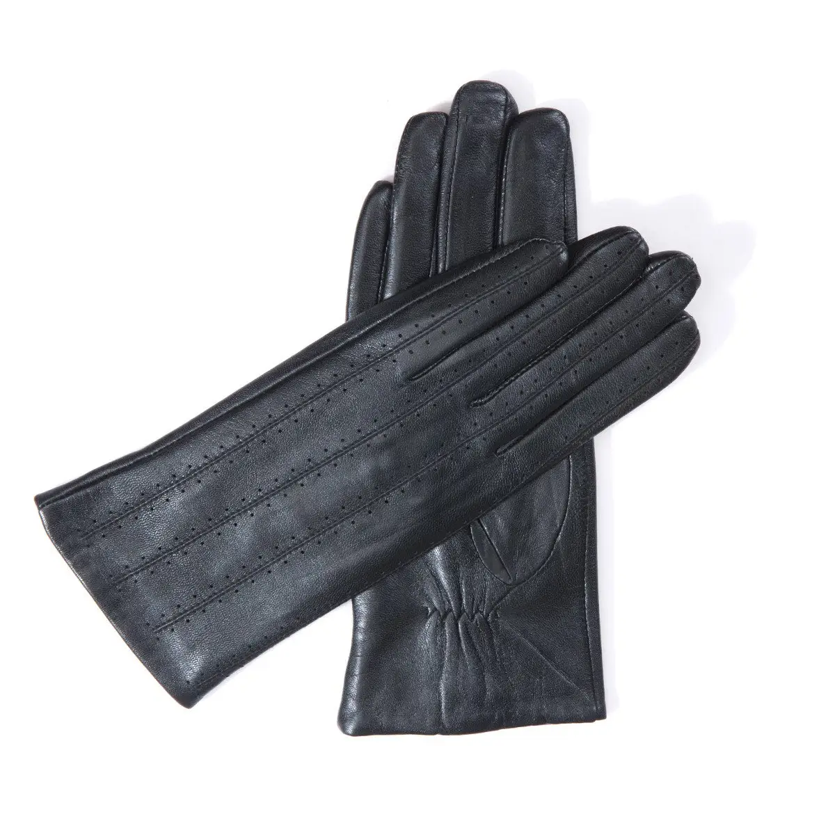 Gants Sexy en cuir de mouton véritable pour femmes, gants doublés de fourrure pour dames, en cuir, activités de plein air quotidiennes d'hiver