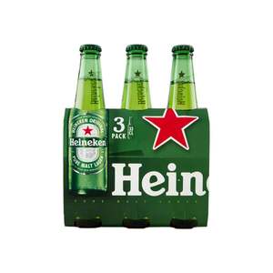 Bière Heineken originale en paquets de 330 ml de 3 pièces et autres chez AW Wholesales - Product Image 1
