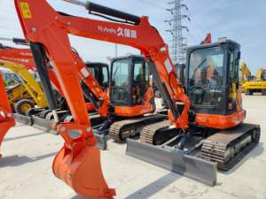 Utilisé pour Kubota U55 Mini pelle sur chenilles Original japonais 5 tonnes poids de fonctionnement bas prix avec composants de base engrenage du moteur - Product Image 3