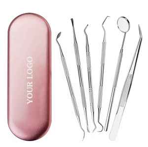 Kit de 6 uds. Instrumentos quirúrgicos dentales con 2 años de garantía de calidad Kit oral Instrumentos de examen dental - Product Image 4