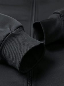 Personalizado Hombres Boxy Varsity Bomber Chaqueta Corta Street Style Logo Recortada Letterman Pu Cuero Flor Imprimir Chaqueta Personalizable - Product Image 5