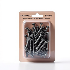 <b>Flat</b> Head <b>Screw</b> DIN 603 M6 X 30 A2 50-Piece Pack by Specialist Retailer - Product Image 2