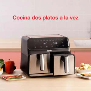 Freidora de Aire Eléctrica Solac FA1520 de 1700 W, 8 L, Acero Inoxidable, Diseño Cuadrado Moderno, Control Digital, Sin Aceite, Saludable, Negra - Product Image 6