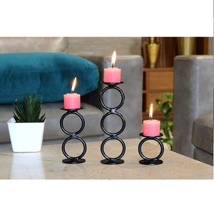 Top Selling Design Decoration <b>Metal</b> <b>Candle</b> <b>Holder</b> Customized <b>Black</b> Color Finished <b>Metal</b> <b>Candle</b> Stand for Christmas Decoration - Product Image 6