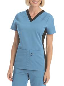 Cómodo y elástico Hospital Enfermera Doctor Scrubs Uniforme Conjuntos Cuello en V Manga corta Jogger Pantalones Mujeres Scrub Trajes - Product Image 4